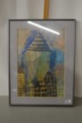Michelle Wells - St Pauls Way School, abstract study, framed and glazed