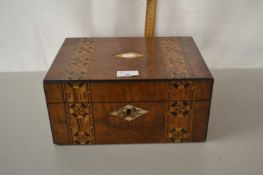 A late 19th Century wedge formed writing box
