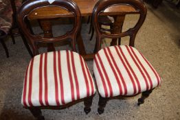 A pair of Victorian mahogany dining chairs