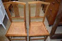 Two Edwardian bedroom chairs