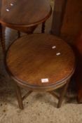 Circular oak coffee table