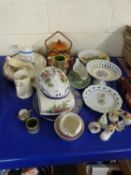 Mixed Lot: Assorted ceramics, tureen, teapots, decorative items etc