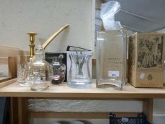 Mixed Lot: Assorted glass vases and decorative glass ware