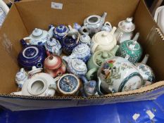 Quantity of assorted miniature teapots