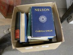 Quantity of assorted books to include Nelson by Carola Oman