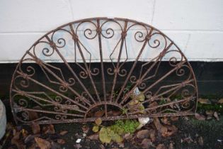 Cast iron semicircle grate