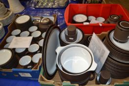 A large quantity of Hornsea Contrast tea and dinner wares