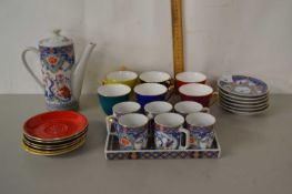 Mixed Lot: Royal Albert tea wares together with a Japanese coffee set