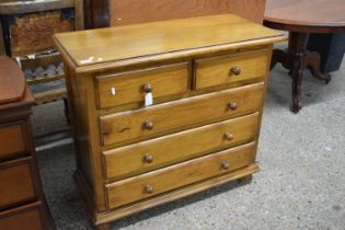 Modern five drawer bedroom chest, 94cm wide