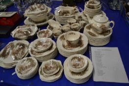 Quantity of Johnson Bros, Haddon Hall table wares