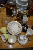 Mixed Lot: Kitchen storage jar, various assorted ceramics, glass wares etc