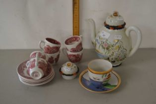 A quantity of various mixed tea wares to include a Japanese teapot