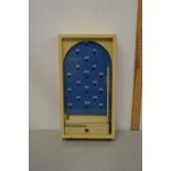 Small glass topped Bagatelle game