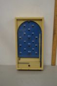 Small glass topped Bagatelle game