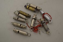Mixed Lot: Vintage whistles to include The City, The Acme Scout, and various others