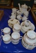 Mixed Lot: Quantity of Paragon Belinda tea wares together with a quantity of Melba Violet pattern