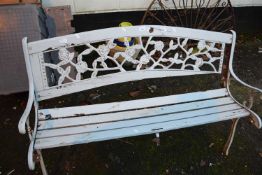 Cast iron and wood garden bench, for repair