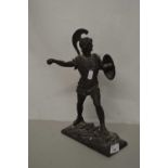 A Spelter model of a Gladiator