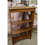 20th Century oak bookcase cabinet, 76cm wide