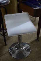 Modern chrome based bar stool