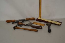 Box of various vintage tools