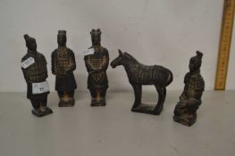 Group of reproduction Chinese figures