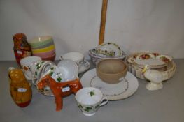 Mixed Lot: Various assorted tea wares, Russian dolls, animal ornaments etc