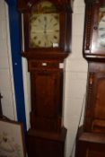 Waight of Birmingham, late Georgian mahogany and oak cased long case clock with arched dial and