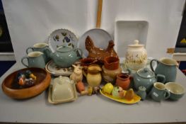 Mixed Lot: Various Denby tea wares and other assorted kitchen wares