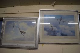 Robert Taylor, two coloured prints, Hurricane and Ramrod 792, framed and glazed (2)