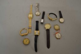 Box of assorted wristwatches