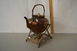 A copper spirit kettle