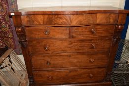 Victorian mahogany Scotch chest, 135cm wide