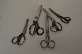 Box of assorted scissors