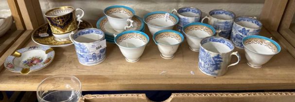 Quantity of assorted decorative tea wares to include Royal Worcester and others