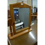 Pine dressing table mirror