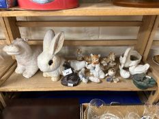Mixed Lot: Assorted animal figurines