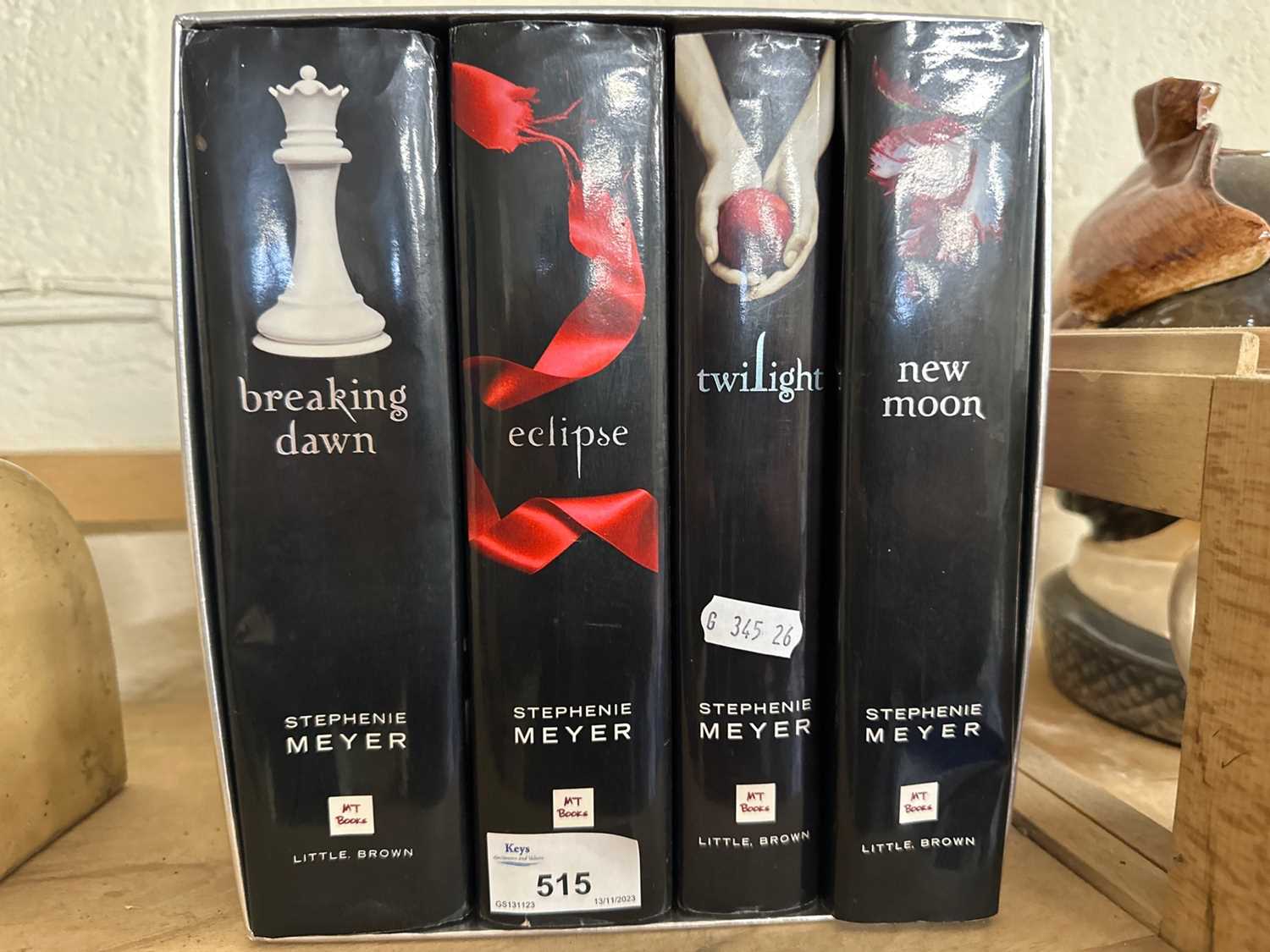 Twilight by Stephenie Meyer, four volume box set