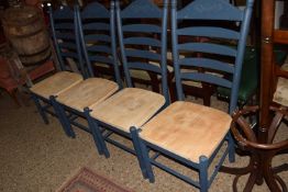 Set of four modern kitchen chairs
