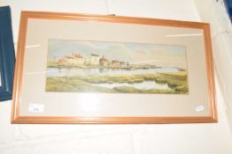 Scott, study of a riverside scene, framed and glazed