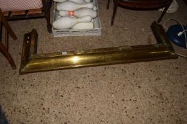Brass mounted fire fender