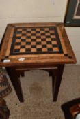 A late 19th Century inlaid games table