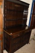 A 20th Century dark oak dresser