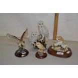 Mixed Lot: Owl ornaments