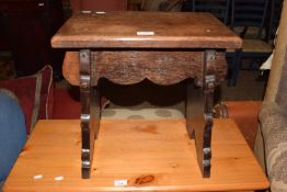 Dark oak stool