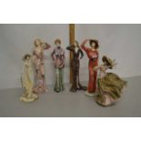 Group of six various modern figurines