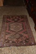 Small Middle Eastern wool floor rug, 155cm long