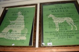 Two prints The British Field Sports Society