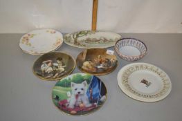 Mixed Lot: Various decorated plates and other ceramics