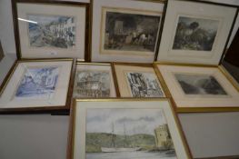 Mixed Lot: Various 19th Century coloured engravings to include The Country Blacksmith, various